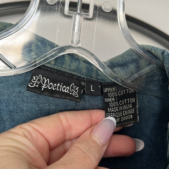 Vintage poetica shabby jacket large - Picture 4 of 5